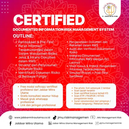 Certified Documented Information Risk Management System