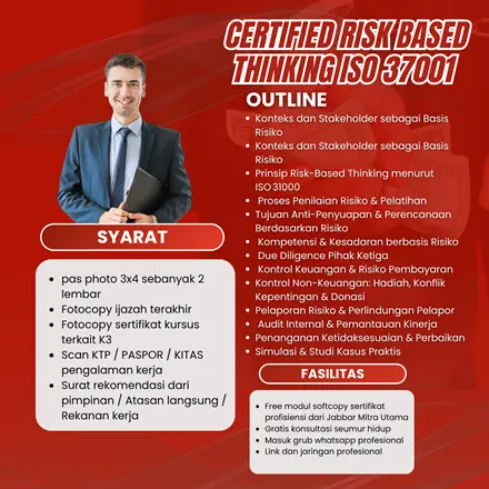 Certified Risk Based Thinking Anti Bribery