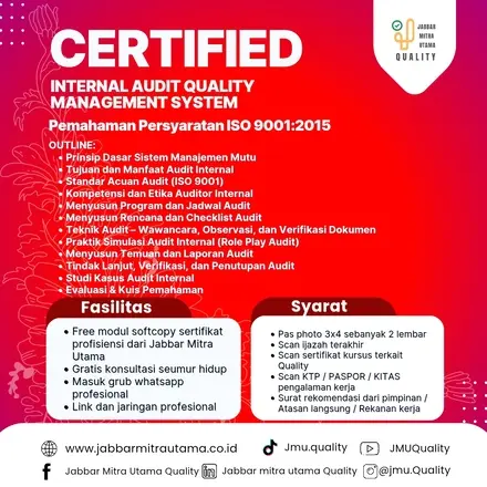 Certified Internal Audit Quality Management System
