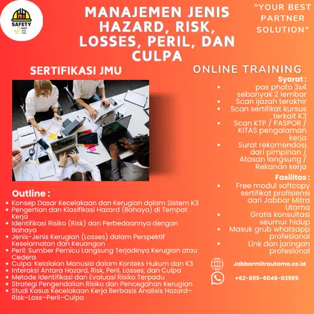 Manajemen Jenis Hazard, Risk, Losses, Peril, dan Culpa