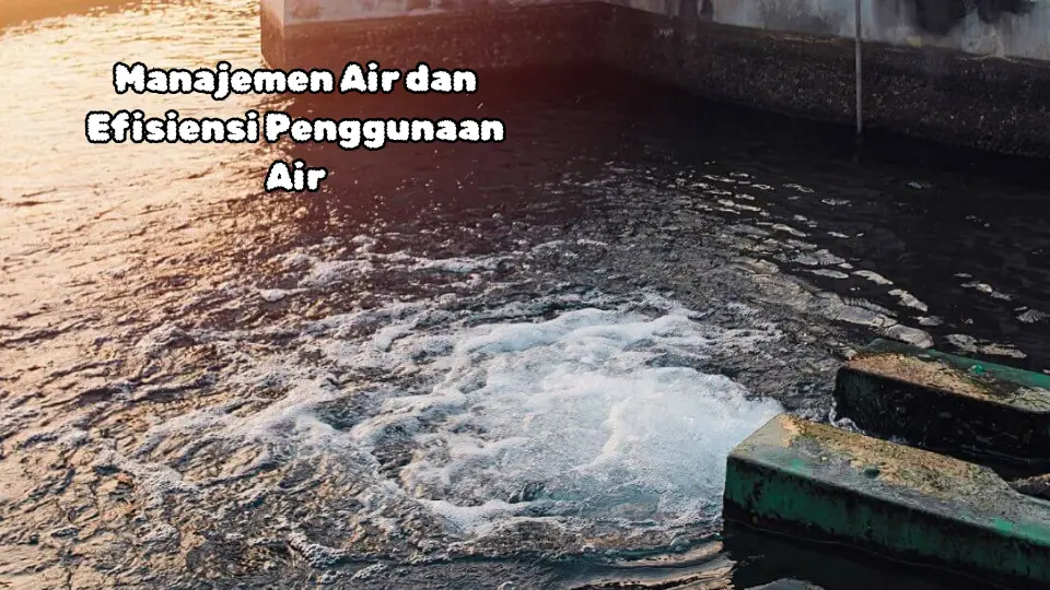Manajemen Air dan Efisiensi Penggunaan Air