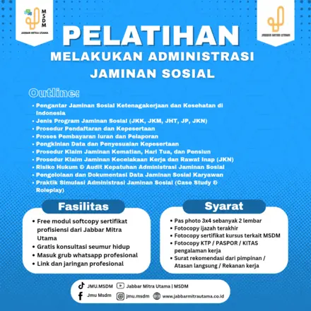 Melakukan Administrasi Jaminan Sosial