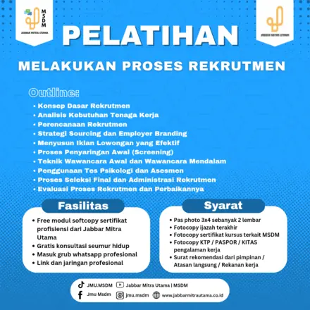 Melakukan Proses Rekrutmen
