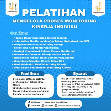 Mengelola Proses Monitoring Kinerja Individu
