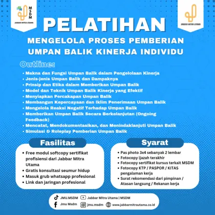 Mengelola Proses Pemberian Umpan Balik Kinerja Individu