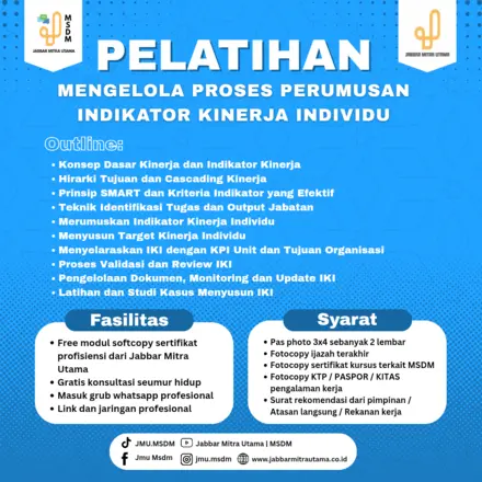 Mengelola Proses Perumusan Indikator Kinerja Individu