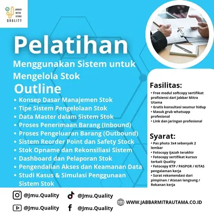 Menggunakan Sistem untuk Mengelola Stok