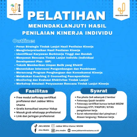 Menindaklanjuti Hasil Penilaian Kerja Individu