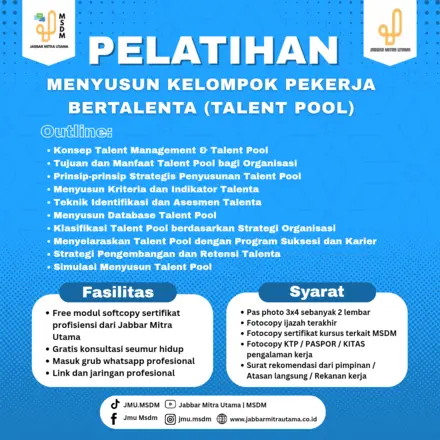 Menyusun Kelompok Pekerja Bertalenta (Talent Pool)