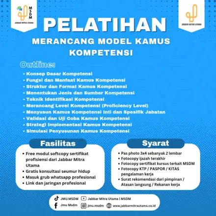 Merancang Model Kamus Kompetensi