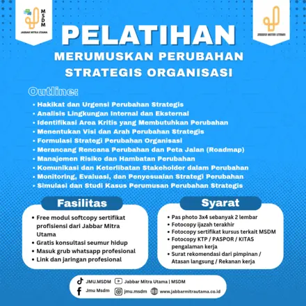 Merumuskan Perubahan Strategis Organisasi