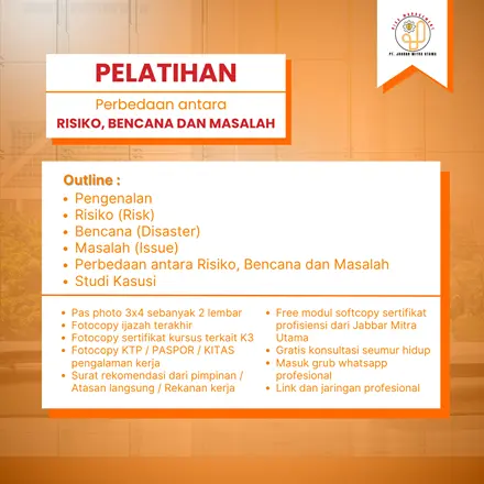 Perbedaan antara Risiko, Bencana dan Masalah