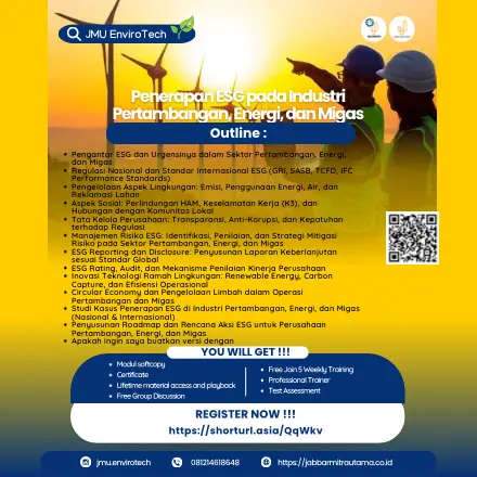 Penerapan ESG pada Industri Pertambangan, Energi, dan Migas