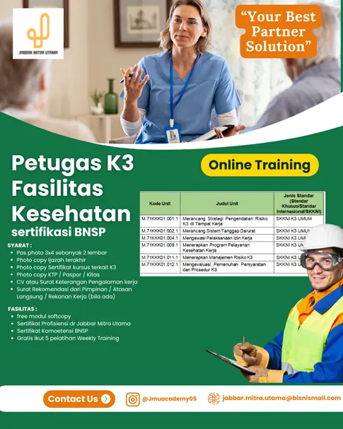 Petugas K3 Fasilitas Kesehatan