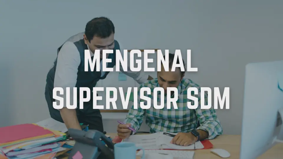 Mengenal Supervisor SDM (Sumber Daya Manusia)