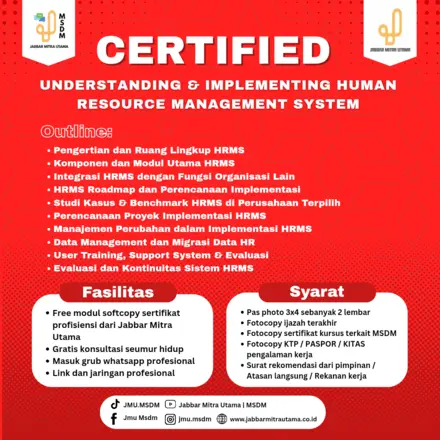 Certified Understanding & Implementing Human Resource Management System