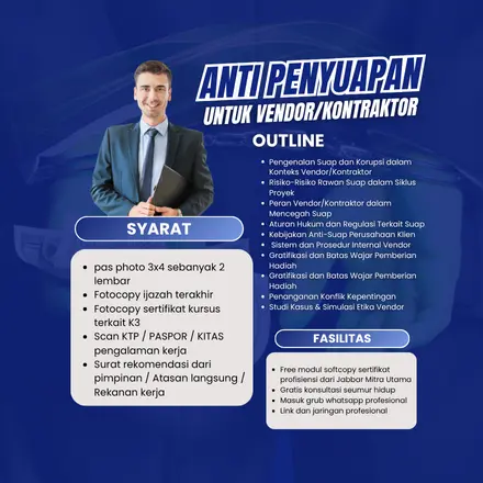 Anti Penyuapan untuk Vendor/Kontraktor