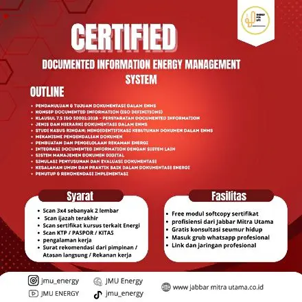 Certified Documented Information Energy Management System