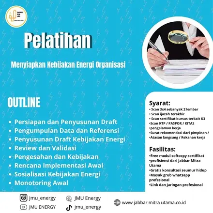 Menyiapkan Kebijakan Energi Organisasi