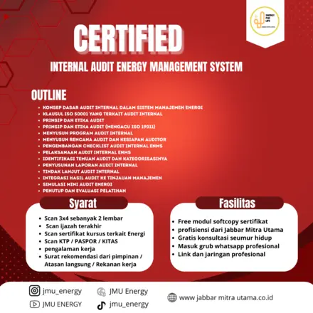 Certified Internal Audit Energy Management System