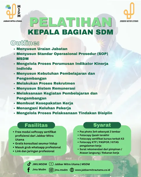Pelatihan Kepala Bagian SDM
