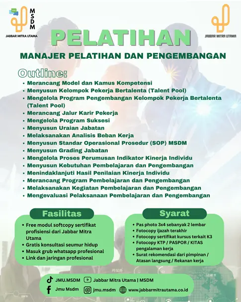 Manajer Pelatihan dan Pengembangan