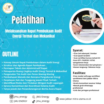 Melaksanakan Rapat Pembukaan Audit Energi Termal dan Mekanikal