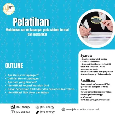 Melakukan Survei Lapangan pada Sistem Termal dan Mekanikal