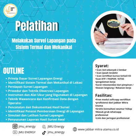 Melakukan Survei Lapangan pada Sistem Termal dan Mekanikal