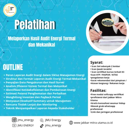 Melaporkan Hasil Audit Energi Termal dan Mekanikal