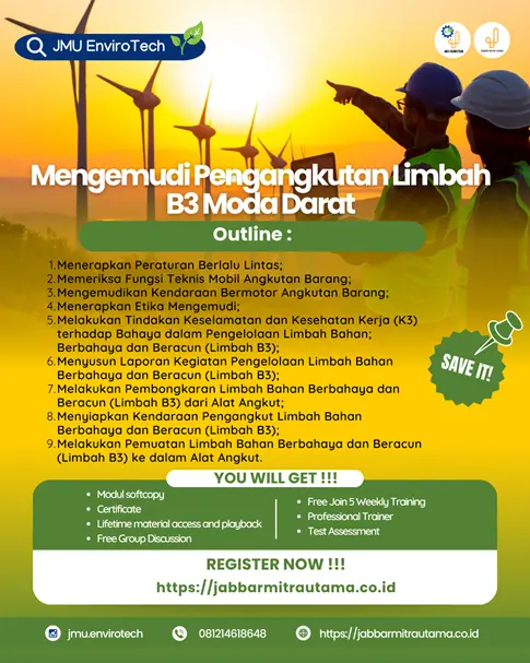 Mengemudi Pengangkutan Limbah B3 Moda Darat