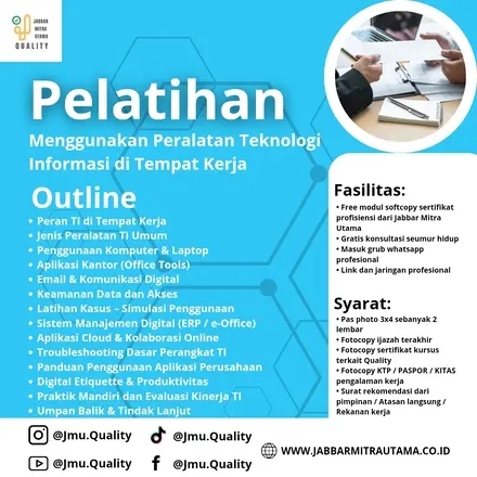 Menggunakan Peralatan Teknologi Informasi di Tempat Kerja
