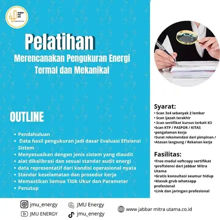 Merencanakan Pengukuran Energi Termal dan Mekanikal